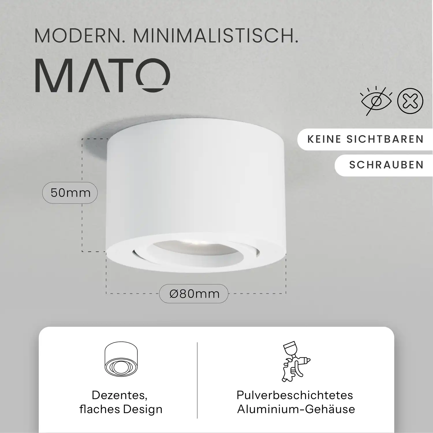 Aufbauspot OVA, ohne Leuchtmittel - Image 10