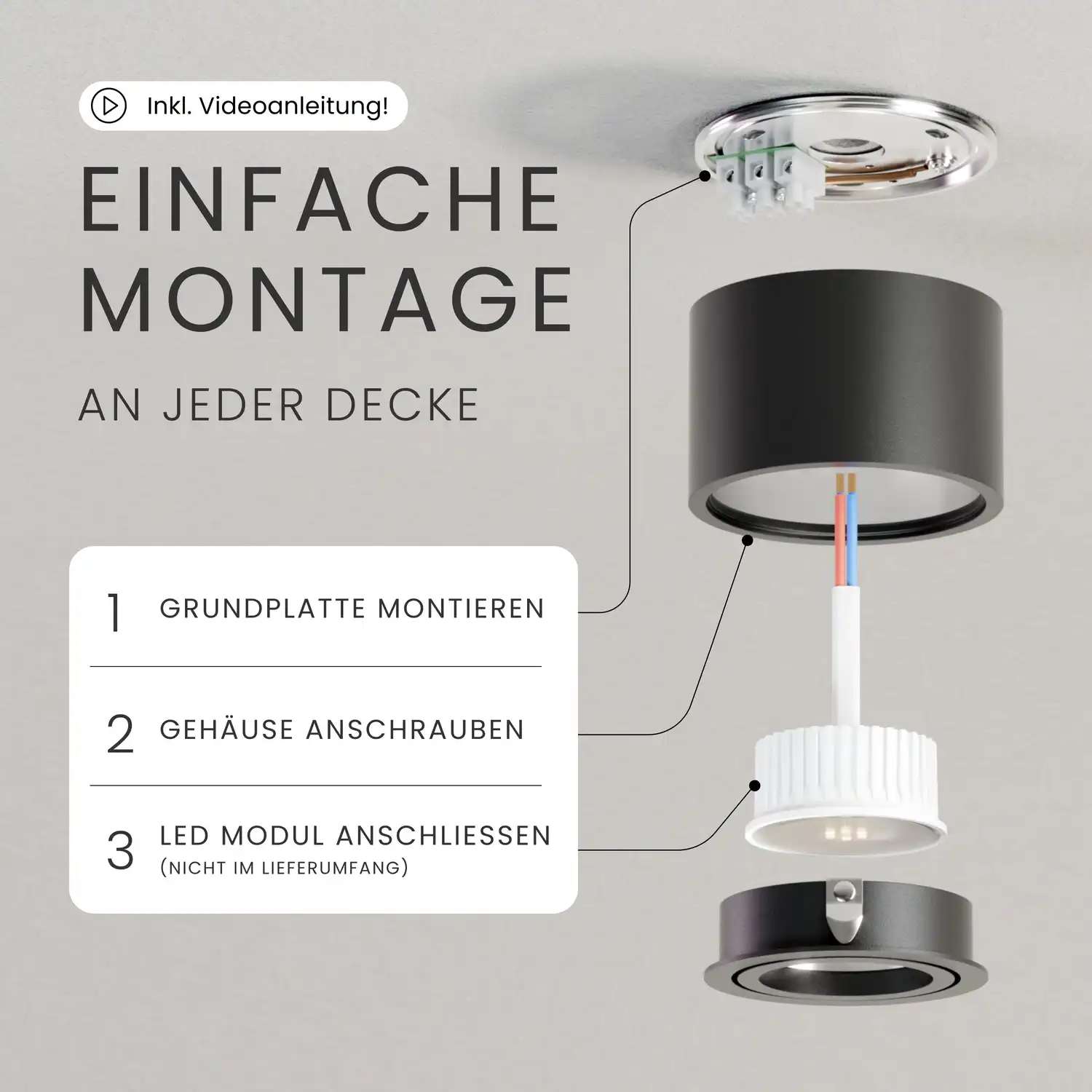 Aufbauspot OVA, ohne Leuchtmittel - Image 5