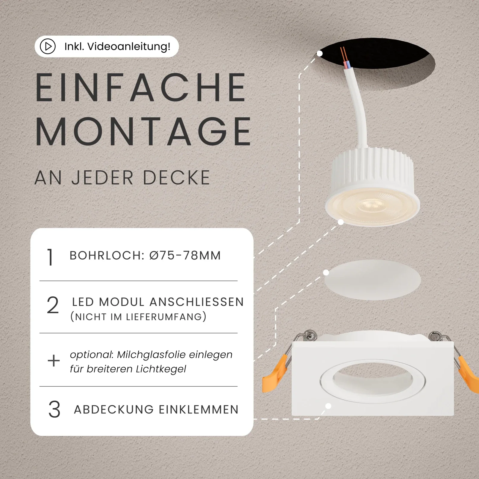 Einbaustrahler TEO, ohne Leuchtmittel - Image 11