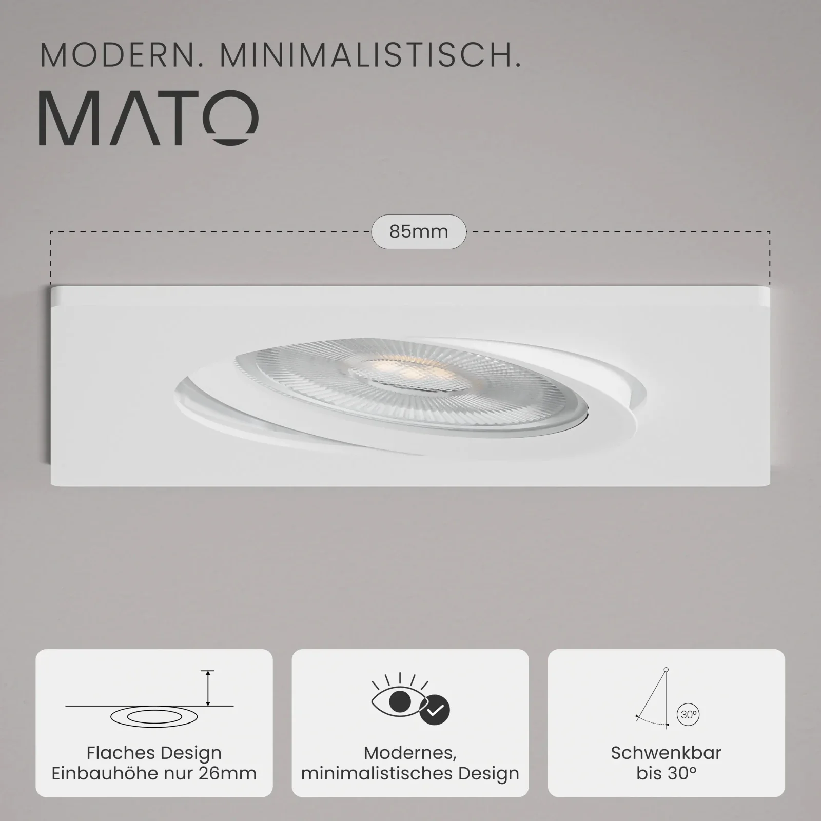 Einbaustrahler TEO, ohne Leuchtmittel - Image 12