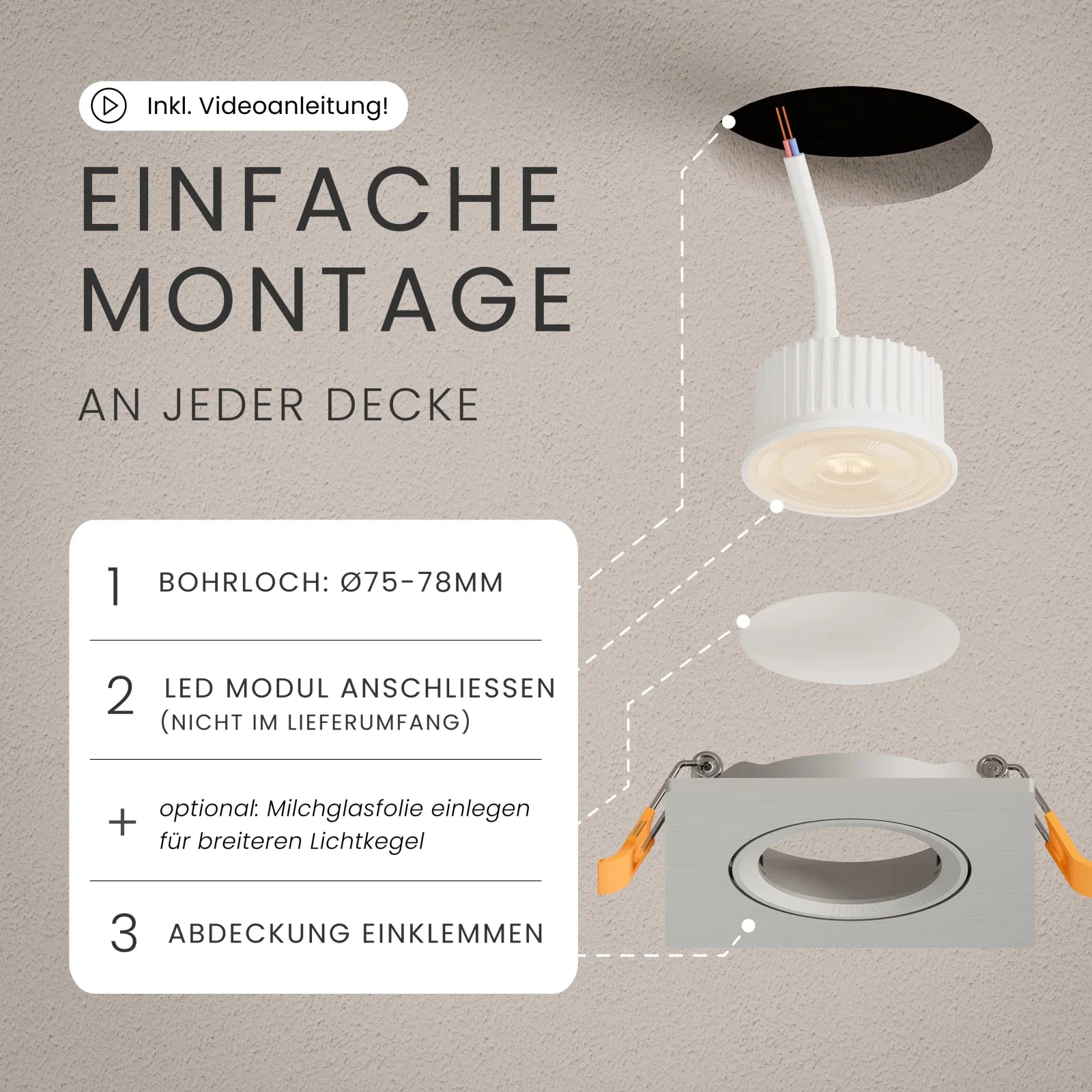 Einbaustrahler TEO, ohne Leuchtmittel - Image 13