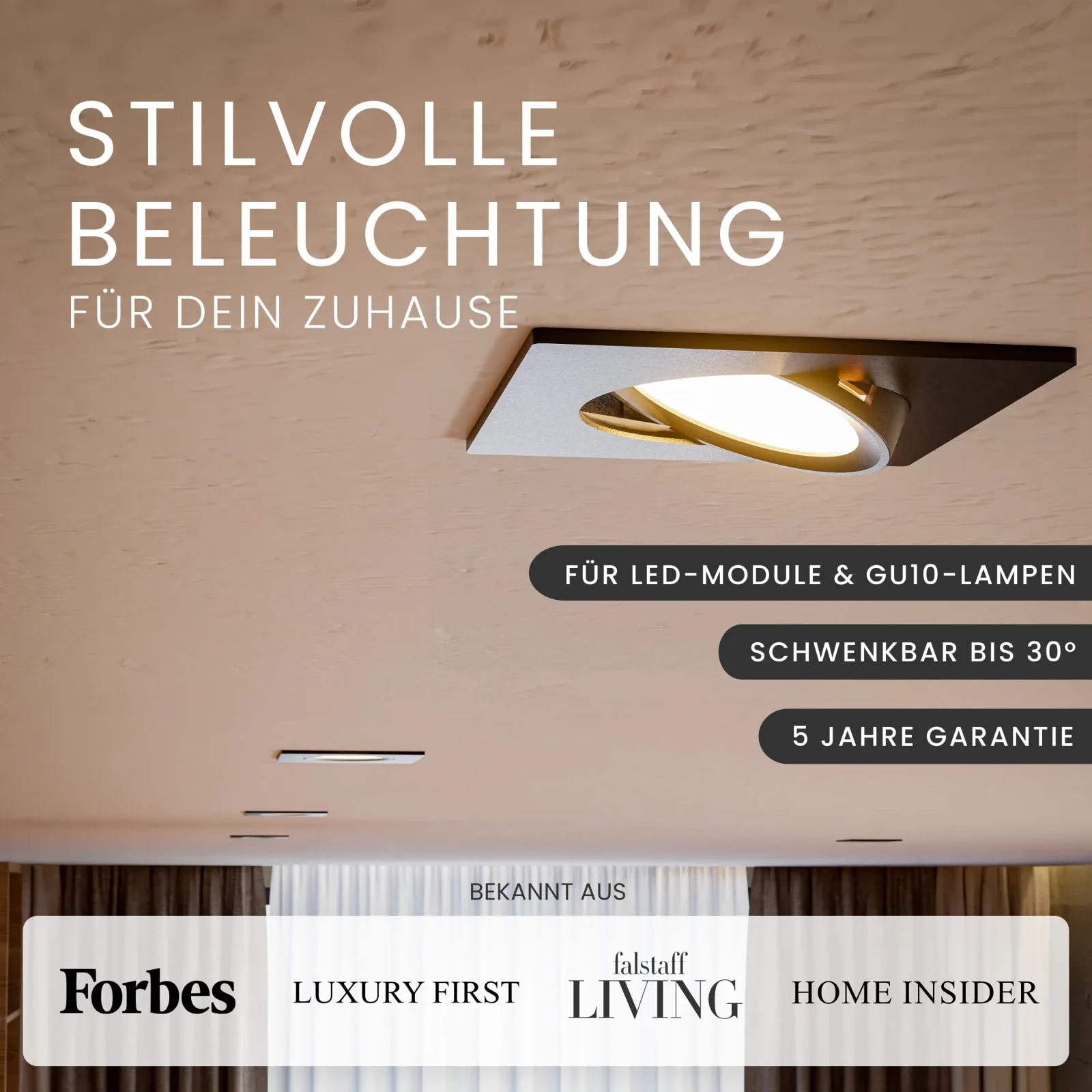 Einbaustrahler TEO, ohne Leuchtmittel - Image 3