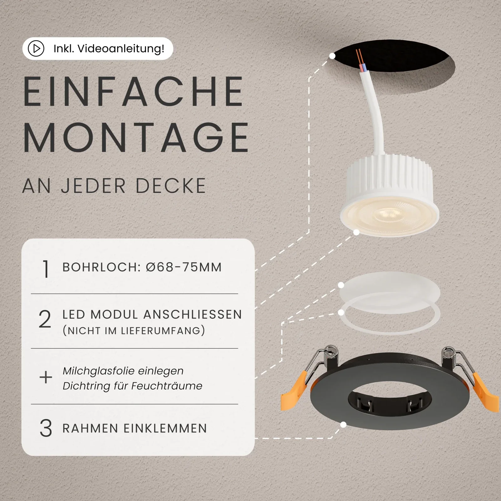 Einbaustrahler NUA, ohne Leuchtmittel - Image 9