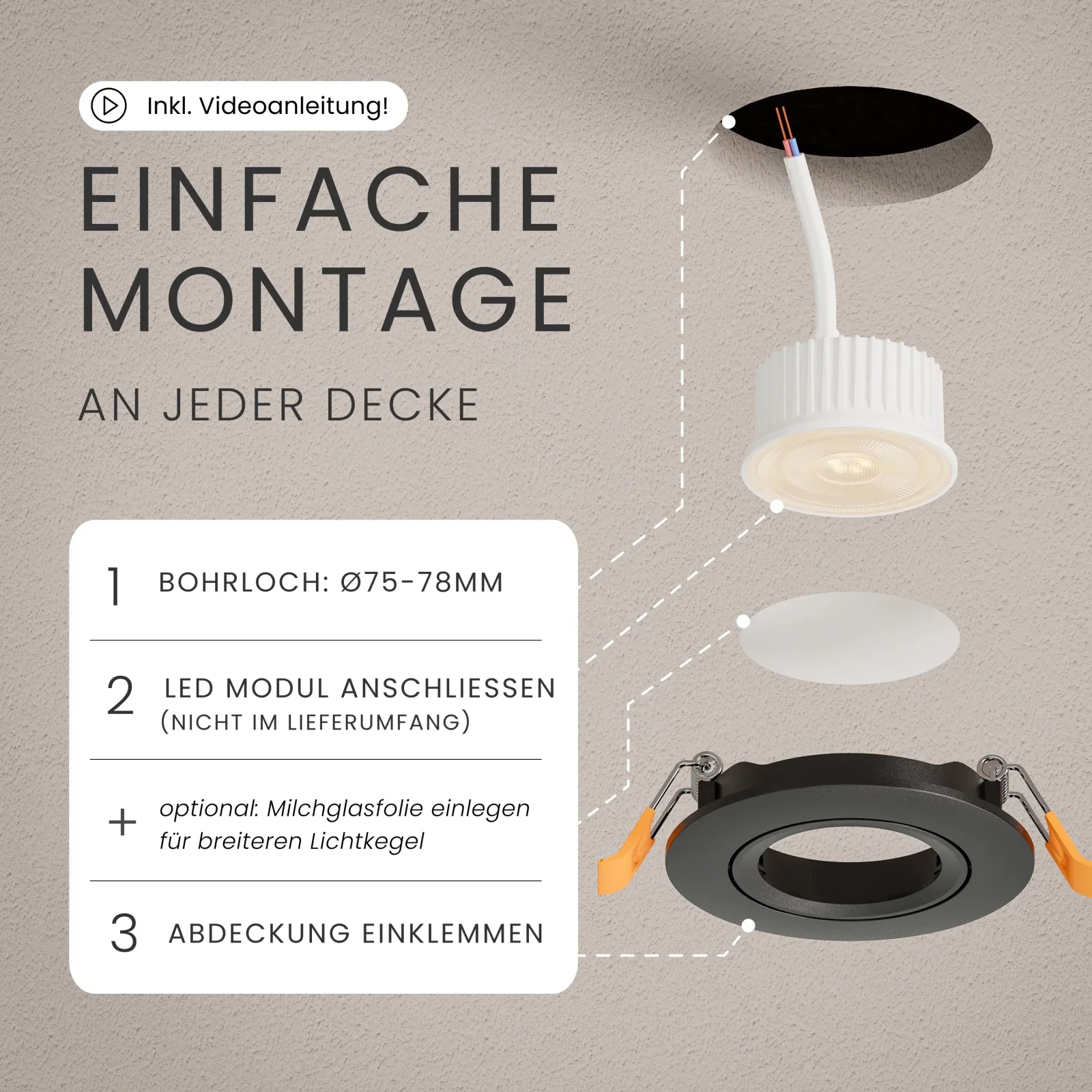 Einbaustrahler NUO, ohne Leuchtmittel - Image 9