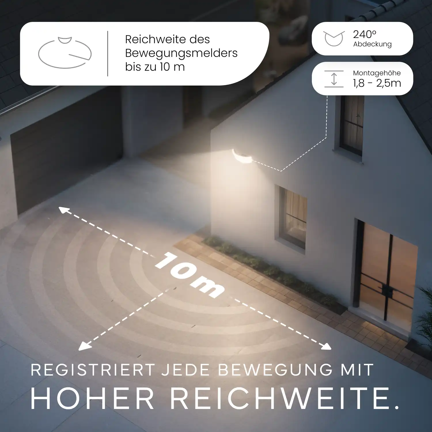 Wandleuchte LUMAX DUO mit Sensor - Image 5