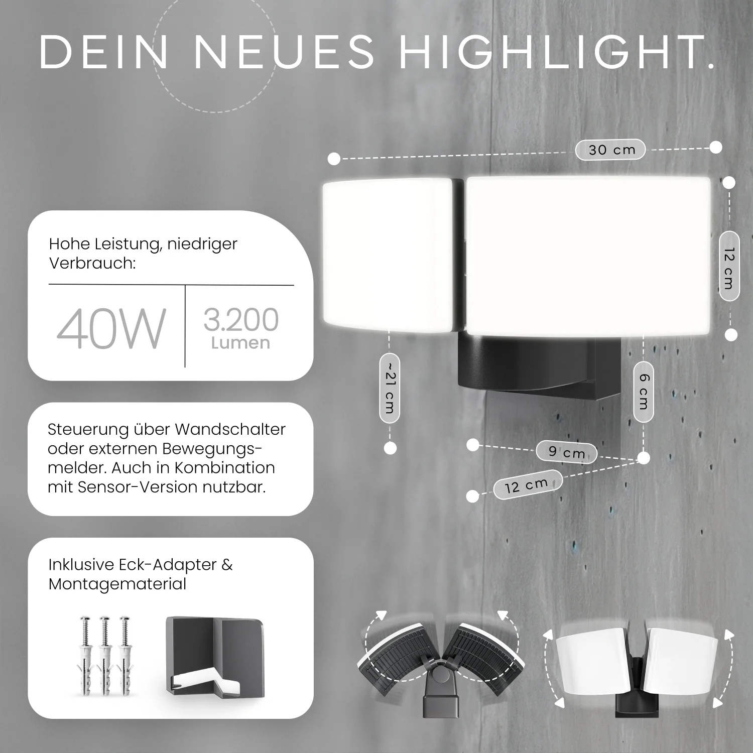 Wandleuchte LUMAX DUO - Image 3