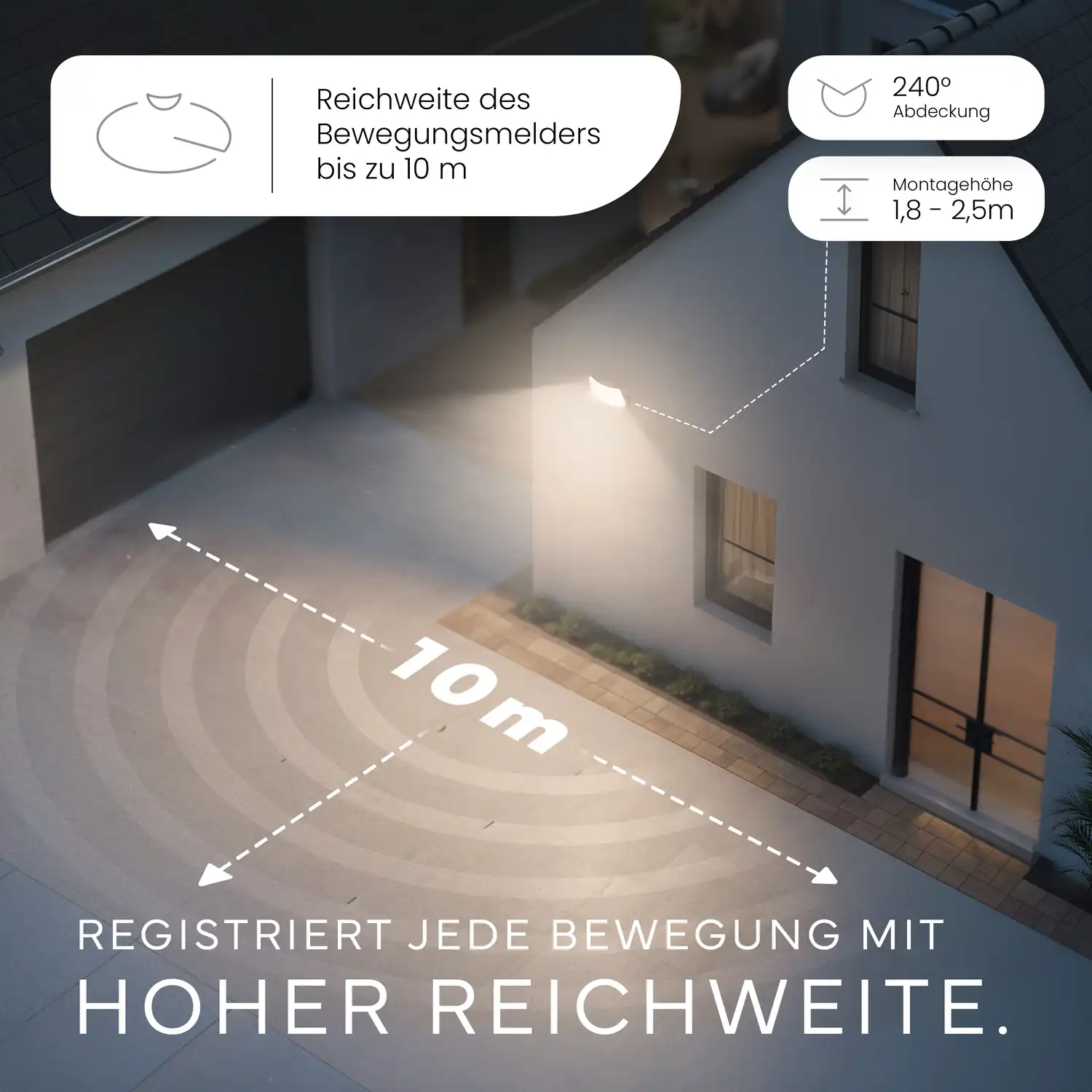 Wandleuchte LUMAX mit Sensor - Image 5