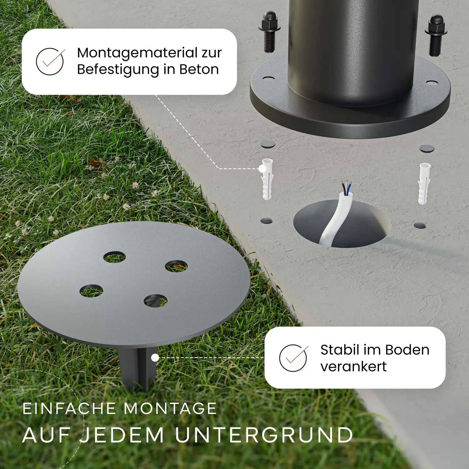 Wegeleuchte PAVO mit Sensor - Image 6