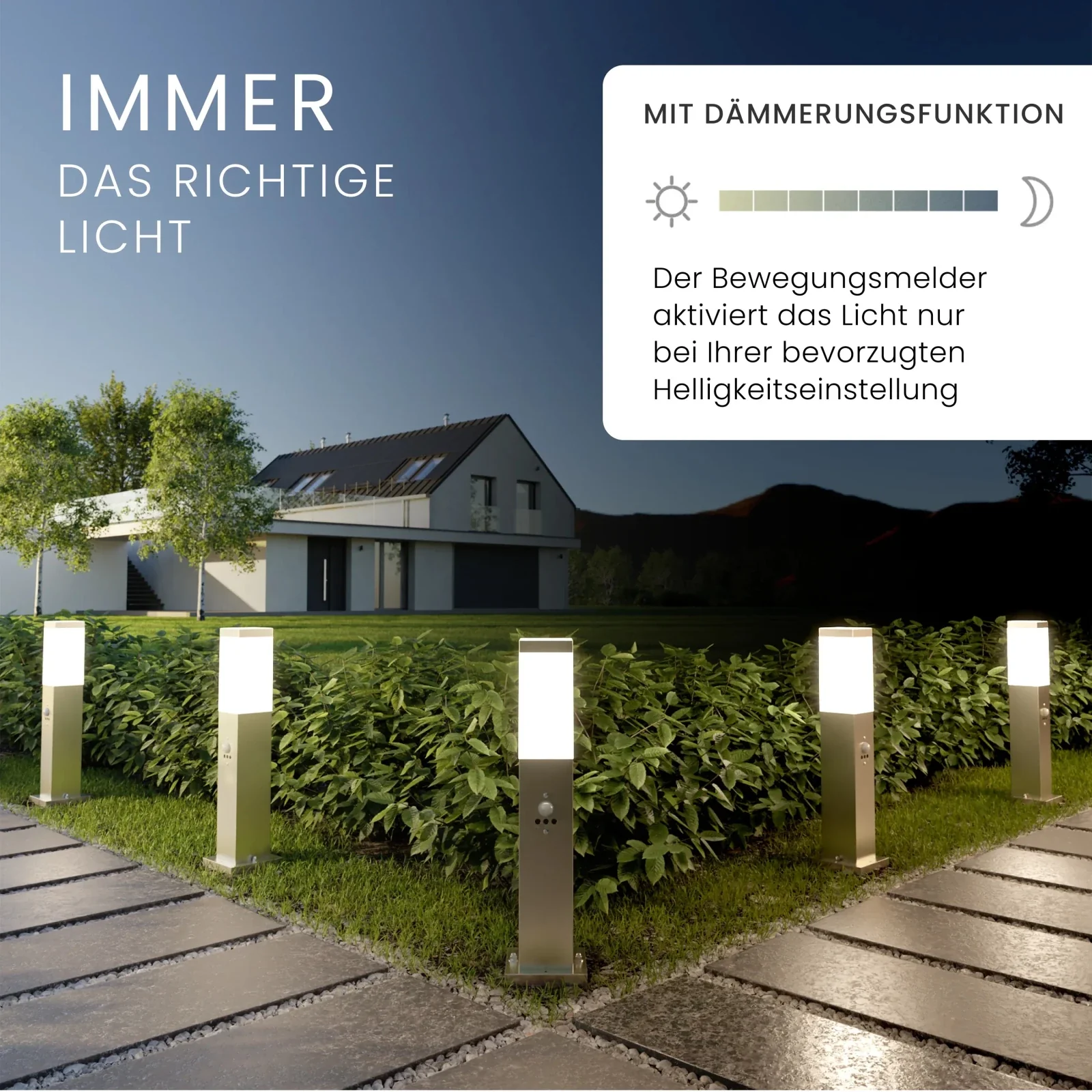 Wegeleuchte TAVO mit Sensor - Image 13